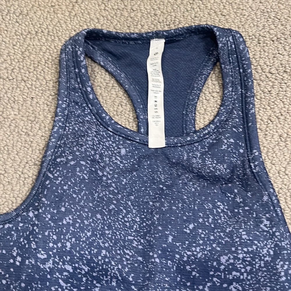 lululemon athletica Blue Speckled Tank Top - Picture 8 of 9